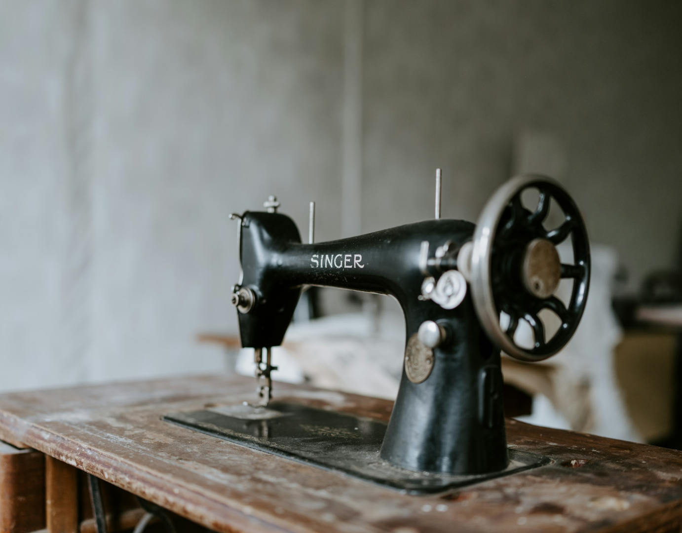 Singer sewing machine used in Wild Balance's history.